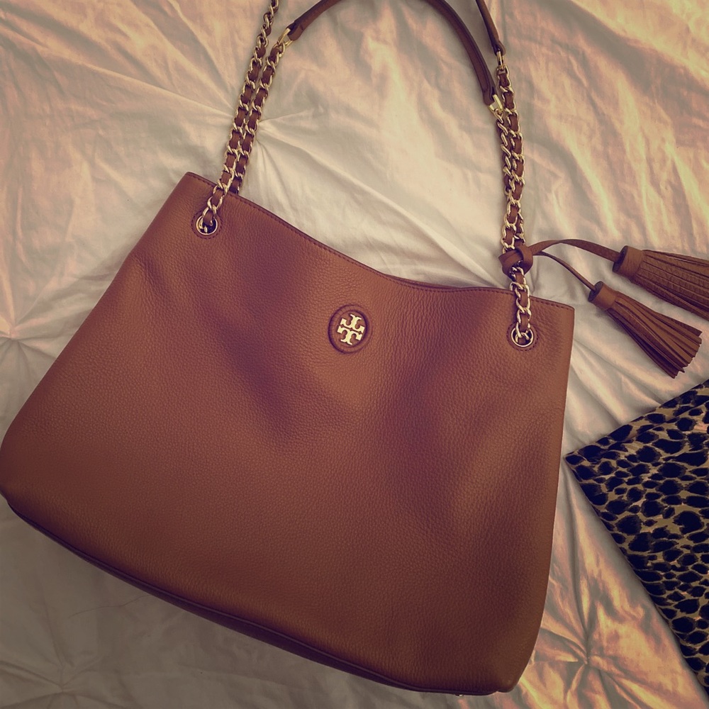 Tory Burch Chain Shoulder Slouchy Tote